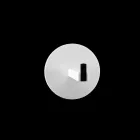 Papierhalter und Anstecknadel aus weißem Corian oder mit schwarzem Einsatz, Design-Badezimmer - Elono Viadurini