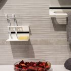 Zahnbürstenhalter für Badezimmer in weißer Corian Designqualität Made in Italy - Elono Viadurini