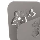 High Modern Floral Serviettenhalter in Eisenblau, Weiß oder Schlamm - Marken Viadurini