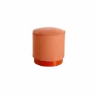 Sitzpuff für den Außenbereich, aus Polyethylen und Stoff oder Leder - Mara Slide Viadurini