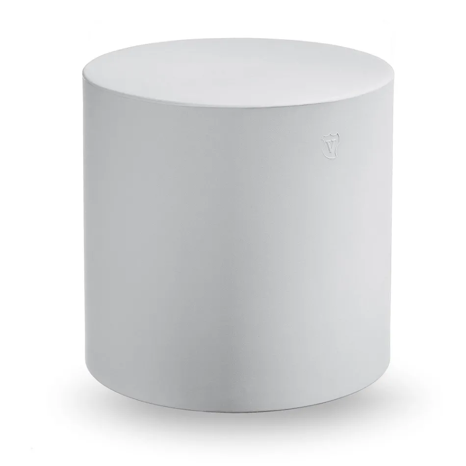 Zylindrischer Gartenhocker aus farbigem Polyethylen Made in Italy - Viky Viadurini