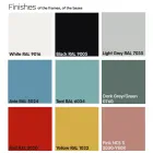 Gartenhocker gepolstert und bezogen mit Stoff Made in Italy - Butter Viadurini