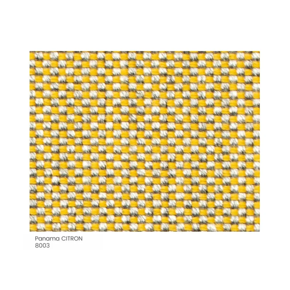 Gartenhocker gepolstert und bezogen mit Stoff Made in Italy - Butter Viadurini