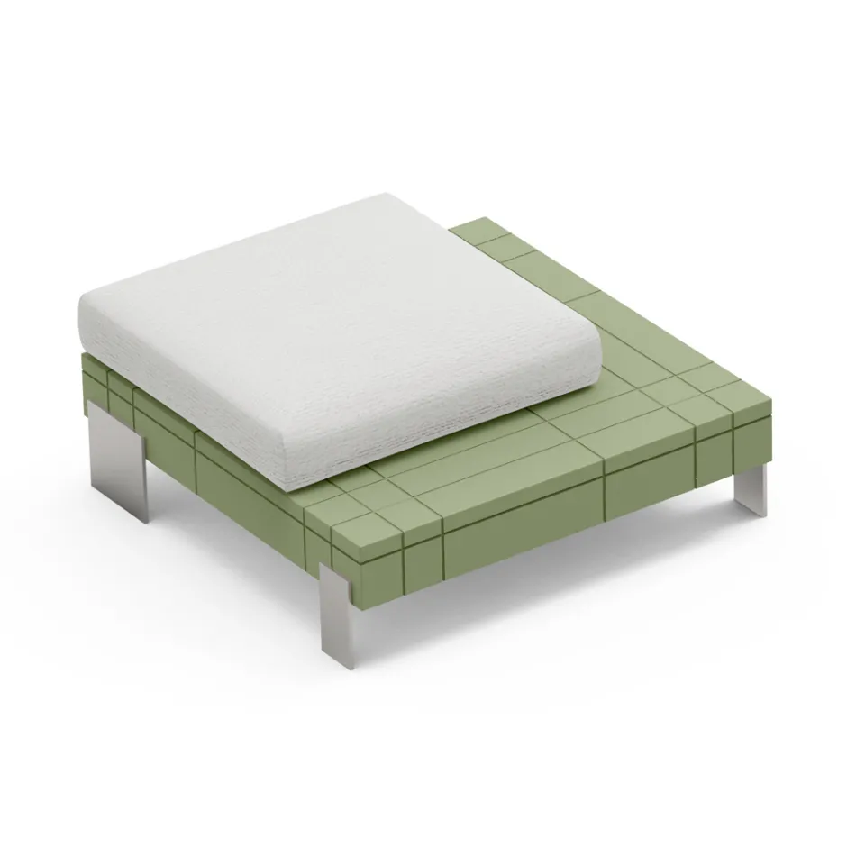 Wohnzimmer-Hocker aus Polyethylen in verschiedenen Farben - Orbis Viadurini