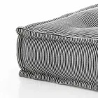 Ethnischer quadratischer Hocker aus Patchworkstoff oder Samtfaser Viadurini