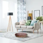 Pouf aus Jute und Polystyrol in 2 verschiedenen Größen – Rost Viadurini