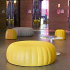 Weicher, farbiger Sitzpuff Slide Gelee aus Polyurethan, hergestellt in Italien Viadurini