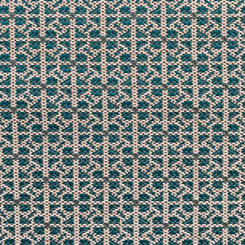 Weicher, rechteckiger Ottoman-Hocker für den Innen- und Außenbereich aus Stoff – Naemi Viadurini