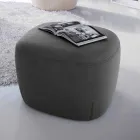 Pouf Square Fußstütze gepolstert und mit Stoff bezogen Made in Italy - Marli Viadurini
