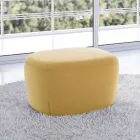 Pouf Square Fußstütze gepolstert und mit Stoff bezogen Made in Italy - Marli Viadurini
