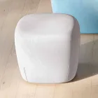 Pouf Square Fußstütze gepolstert und mit Stoff bezogen Made in Italy - Marli Viadurini