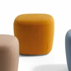 Pouf Square Fußstütze gepolstert und mit Stoff bezogen Made in Italy - Marli Viadurini