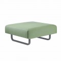 Square Outdoor Design Hocker aus Metall und Stoff Made in Italy - Selia
