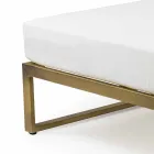 Quadratischer Hocker für Aluminium im Freien 3 Oberflächen Luxus Design - Julie Viadurini