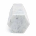 Dekorative Prisma-Buchstütze aus weißem Carrara-Marmor oder schwarzem Marquinia - Trocco Viadurini