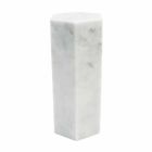 Dekorative Prisma-Buchstütze aus weißem Carrara-Marmor oder schwarzem Marquinia - Trocco Viadurini