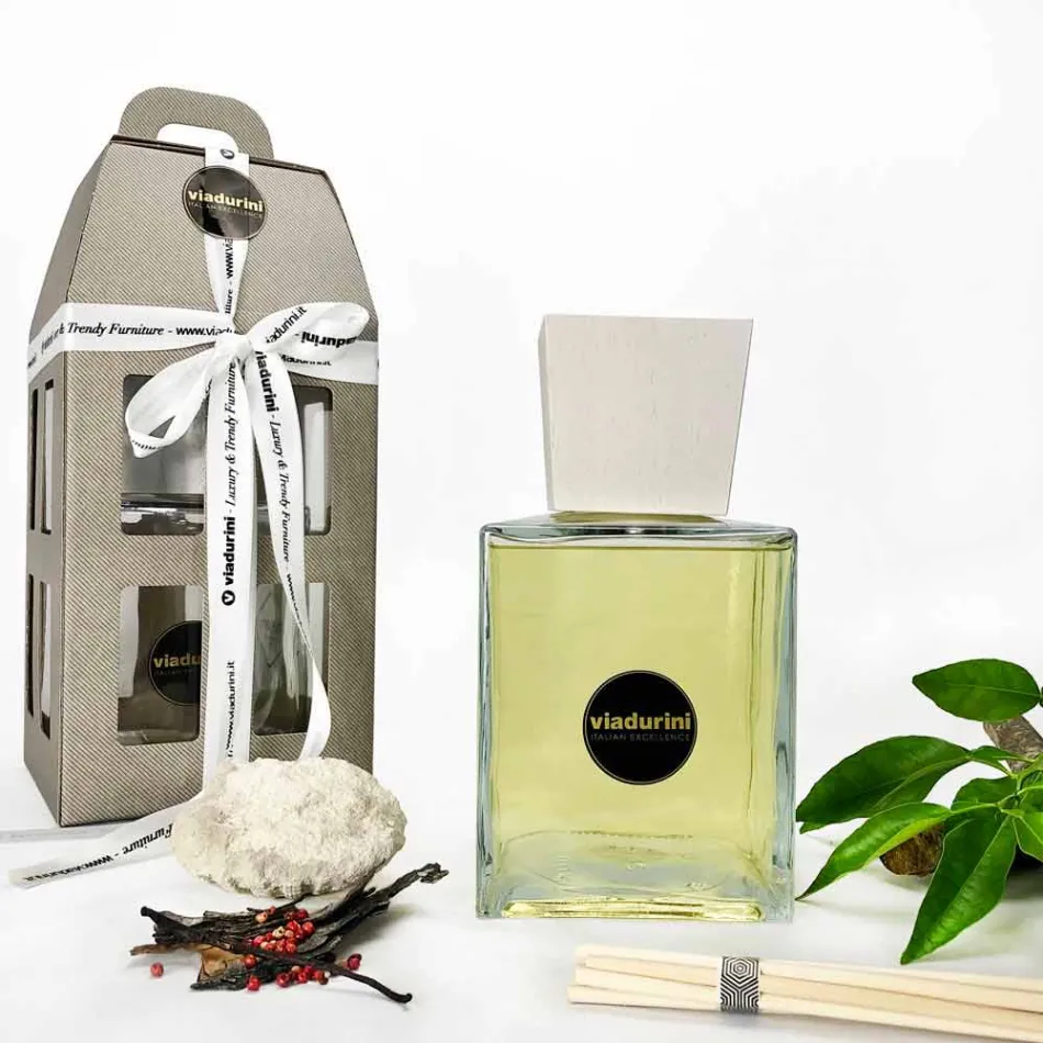 Amber Fragrance Home Lufterfrischer 2,5 Lt mit Sticks - Sassidimatera Viadurini