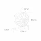 5W Outdoor-LED-Strahler in Aluminiumgrau-Finish - Dayane Viadurini