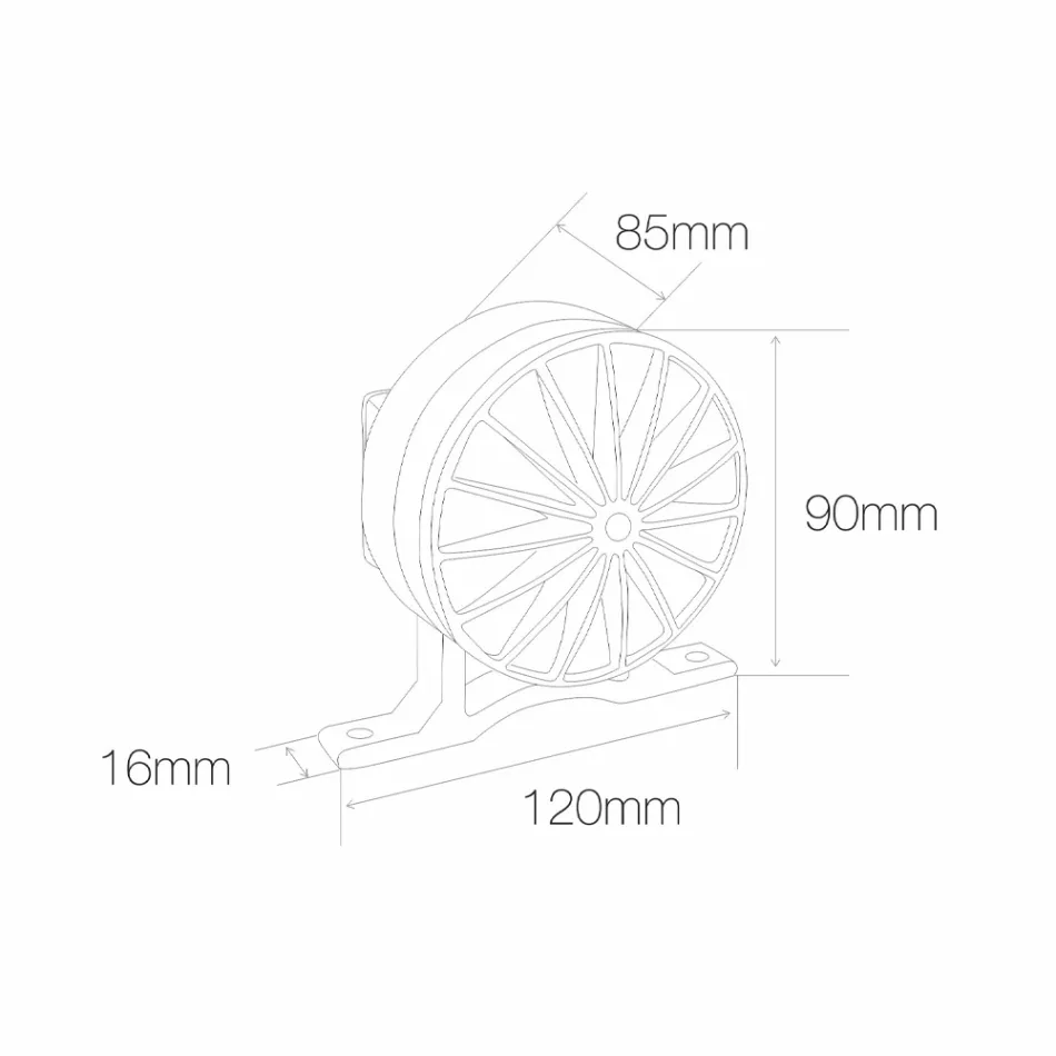5W Outdoor-LED-Strahler in Aluminiumgrau-Finish - Dayane Viadurini