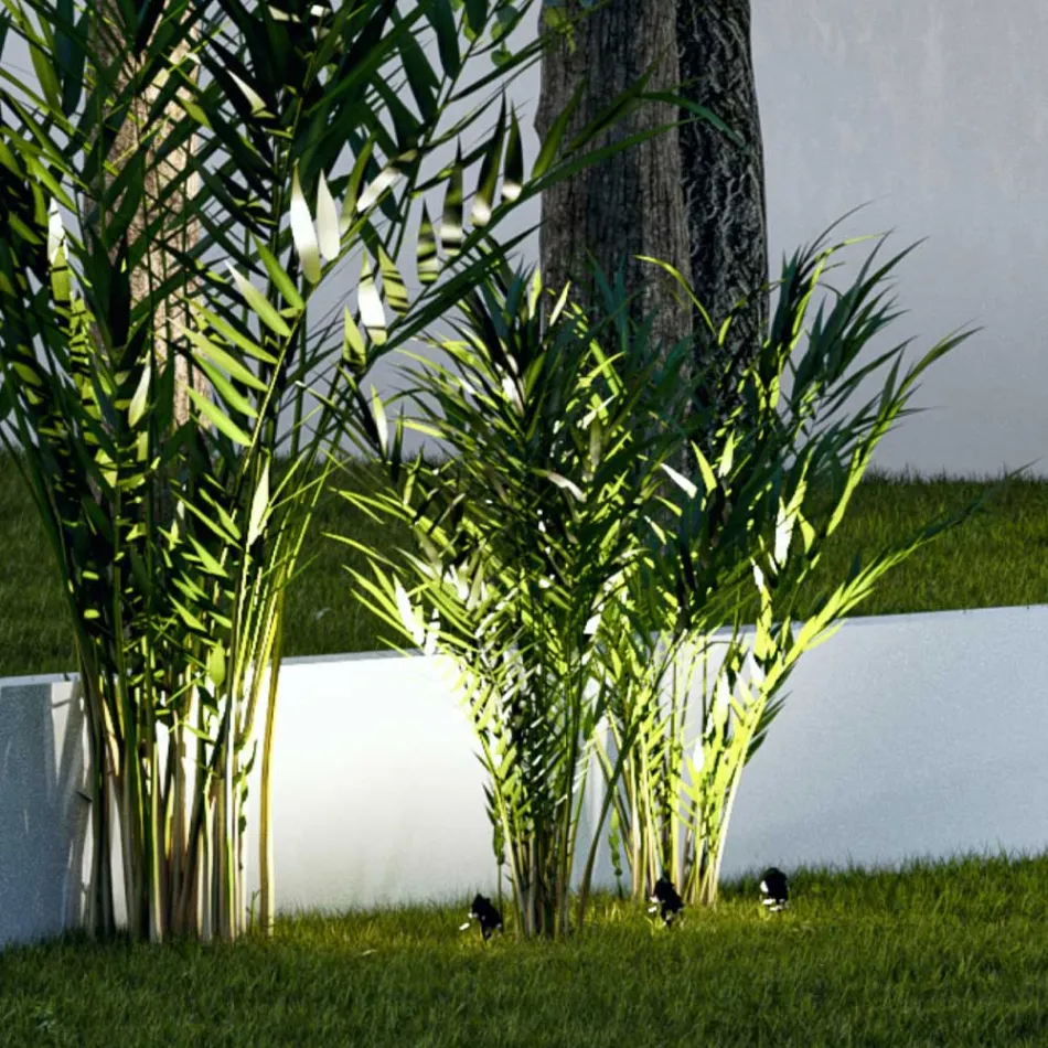 Projektor LED Einbaustrahler aus mattschwarzem Aluminium 4 Stück - Obrina Viadurini