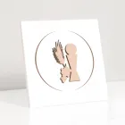 Kleines Bild mit dem lasergravierten Kommunionkelch, hergestellt in Italien – Philippe Viadurini