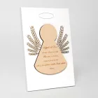 Kleines Bild mit Darstellung eines kleinen Engels mit Ähren. Hergestellt in Italien – Greta Viadurini