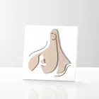 Bild mit heiliger Szene der Erscheinung des Engels vor der Madonna, hergestellt in Italien – Babuska Viadurini