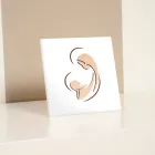 Lasergraviertes Bild von Maria und dem Jesuskind, hergestellt in Italien – Nigella Viadurini