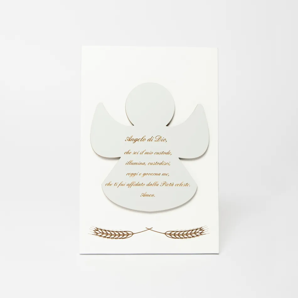 Lasergraviertes Bild eines gesegneten Engels, hergestellt in Italien – Alain Viadurini