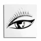 Moderner handwerklicher Rahmen aus Holz, Stahl und Harz Made in Italy - Eye Viadurini