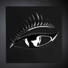 Moderner handwerklicher Rahmen aus Holz, Stahl und Harz Made in Italy - Eye Viadurini