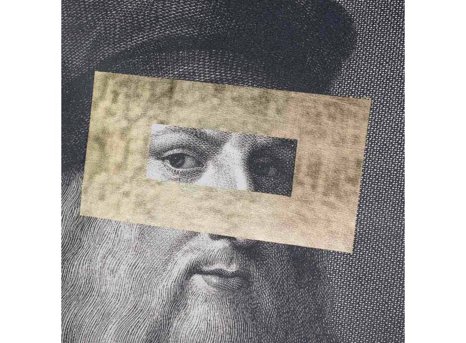 Bedrucktes Leinwandbild mit Blattgold-Detail Made in Italy - Vinci Viadurini