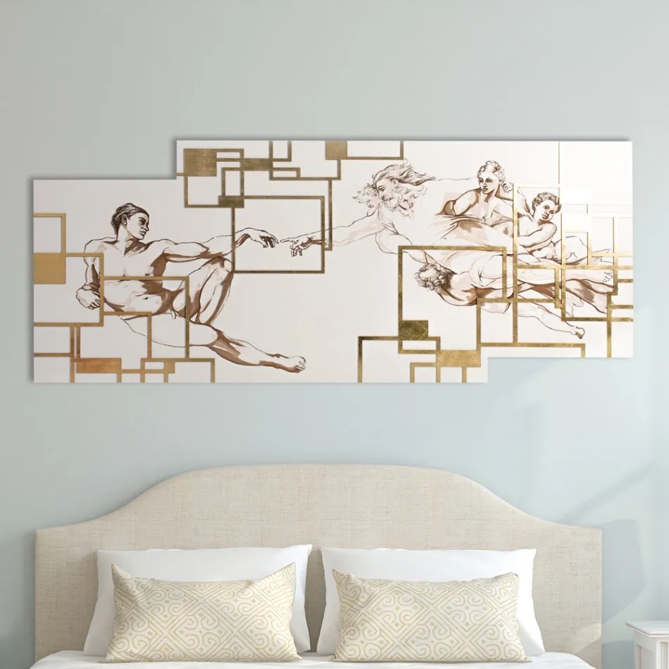 Mit Laser erstelltes Bild, das die Kreation „Made in Italy“ darstellt – Pirucchio Viadurini