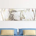 Rechteckiges, mit Laser gefertigtes Gemälde mit Göttin und Kind, hergestellt in Italien – Nagi Viadurini