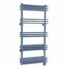 Moderner elektrischer Heizkörper mit vertikaler Wandgestaltung bis zu 700 Watt - Regal Viadurini