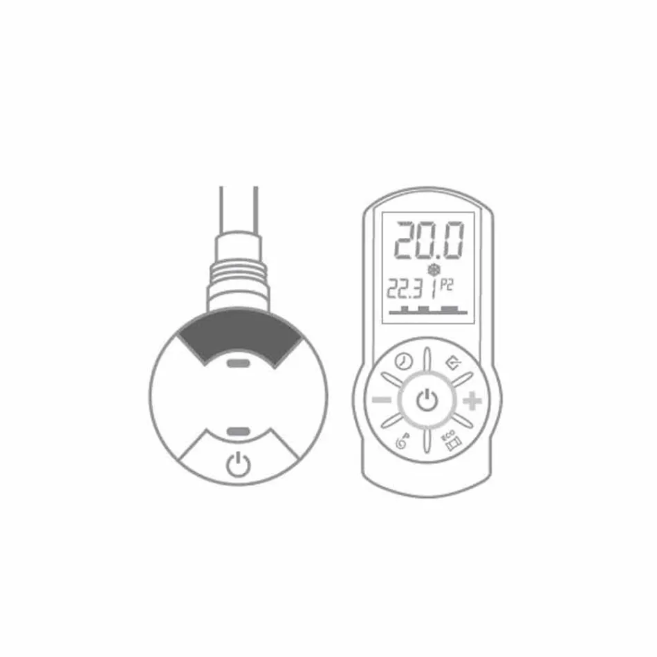 Elektrischer Kühler mit vertikaler Ausführung bis 1000 W - Flora Viadurini