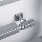 Kühler Hydraulische Chrom beheizte Handtuchhalter Snake Scirocco H, Design Viadurini