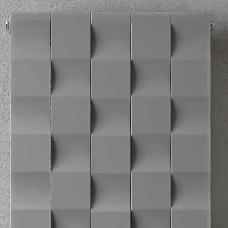 Vertikaler elektrischer Wandheizkörper mit modernem Design bis 1000 Watt - Luft Viadurini