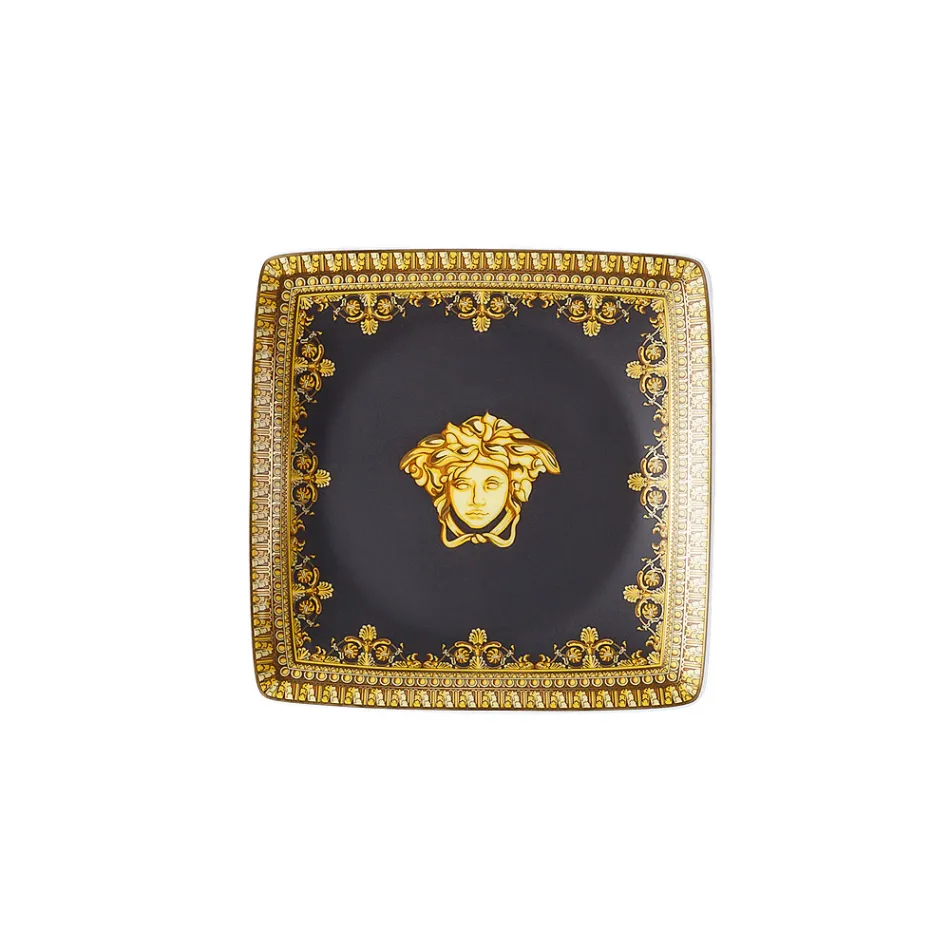 Rosenthal Versace I Love Baroque 6 flache, quadratische Porzellanschalen - Barock Viadurini