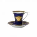Rosenthal Versace Medusa Blue Große Kaffeetasse aus Porzellan