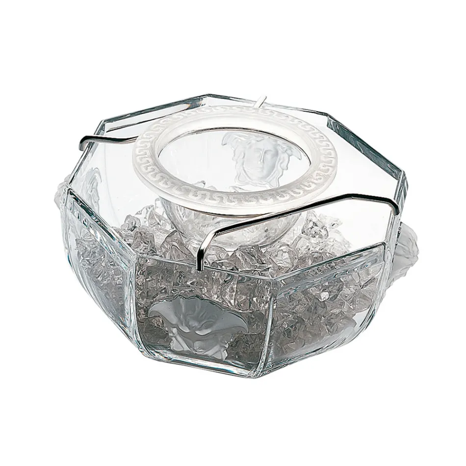 Rosenthal Versace Medusa Crystal Kaviarschale aus Kristall - Medusacrystal Viadurini