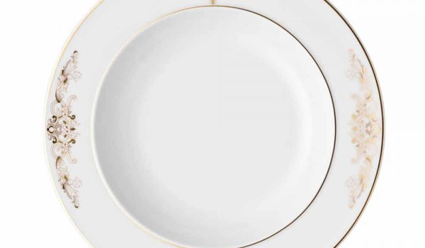 Rosenthal Versace Medusa Gala 22cm Suppenteller in Porzellandesign