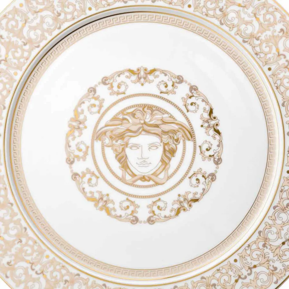 Rosenthal Versace Medusa Galaplatte 33cm in Porzellan Viadurini