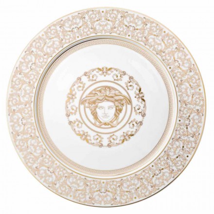 Rosenthal Versace Medusa Galaplatte 33cm in Porzellan Viadurini