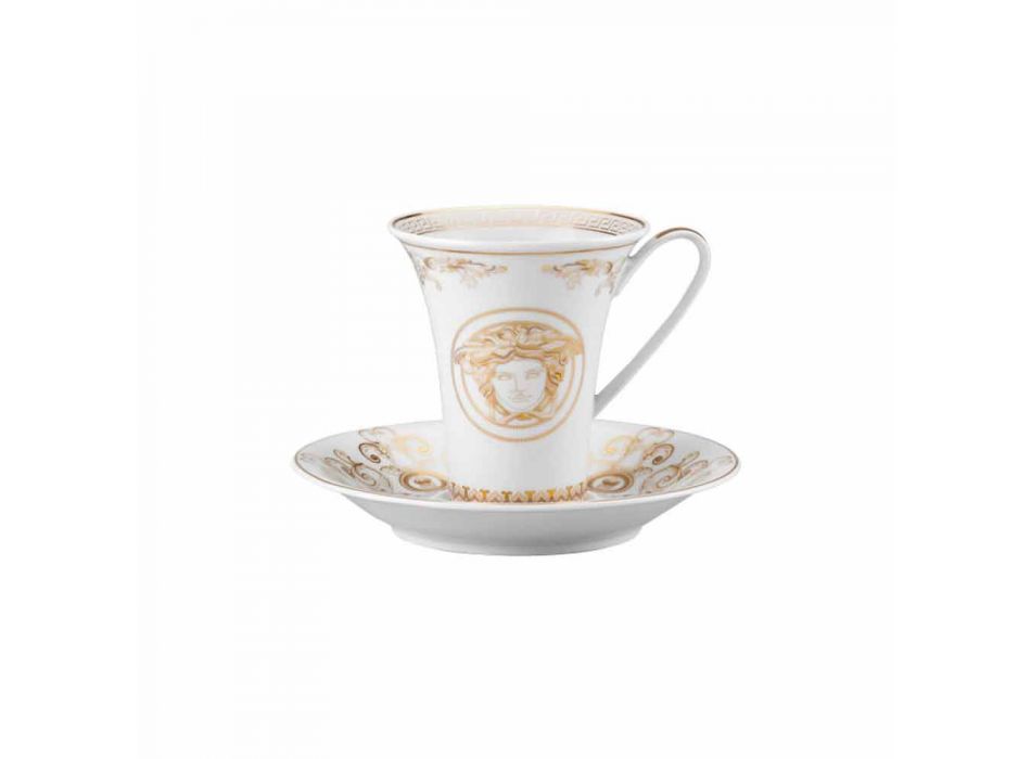 Rosenthal Versace Medusa Gala Hohe Kaffeetasse aus Porzellan Viadurini