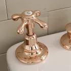 3-Loch-Bidethahn, interne Lieferung, aus Vintage-Messing – Klarisa Viadurini