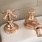 Bidetarmatur im Vintage-Design aus 3-Loch-Messing, hergestellt in Italien – Klarisa Viadurini