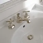 Aufsatz-Waschtischarmatur im Vintage-Design aus Messing, hergestellt in Italien – Silvana Viadurini