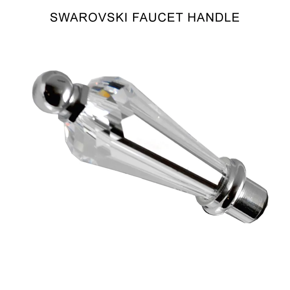 Klassischer Einloch-Bidethahn mit handgefertigten Messinghebeln – Noriana Viadurini