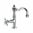 Design Mono-Wasser Bad Waschbecken Wasserhahn aus Messing Made in Italy - Binsu Viadurini